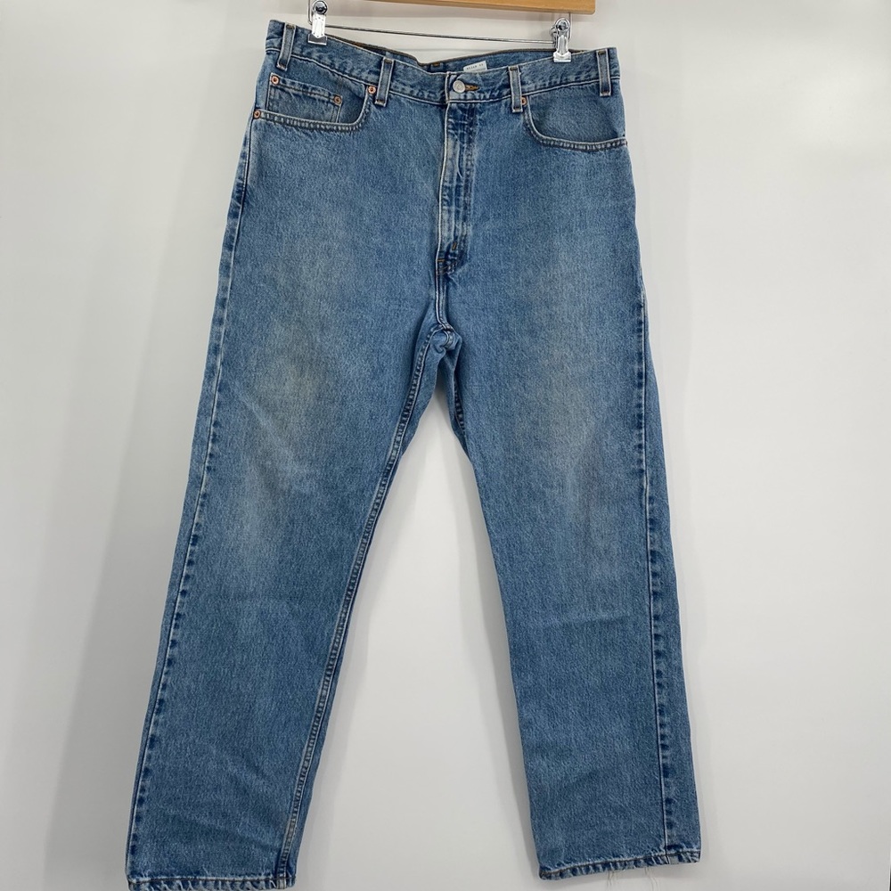 Vintage 90s Levi's 505 Jeans Mens 38x30 May of 1999 Mid Wash Baggy Vintage Jeans